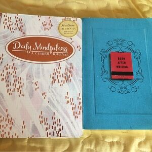 2 Personal Self Journals, Daily Mindfulness, Burn After Writing, Prompts,  New